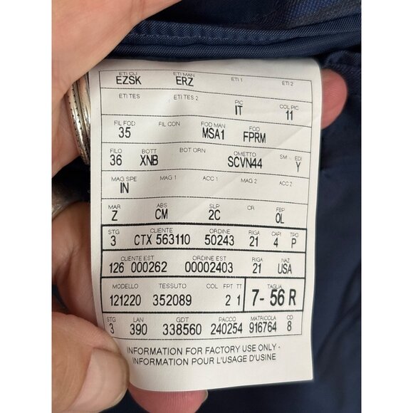 Ermenegildo Zegna Mens Blazer Size 56R/XXL Wool Lined Blue Black Plaid Looks New - Picture 9 of 15